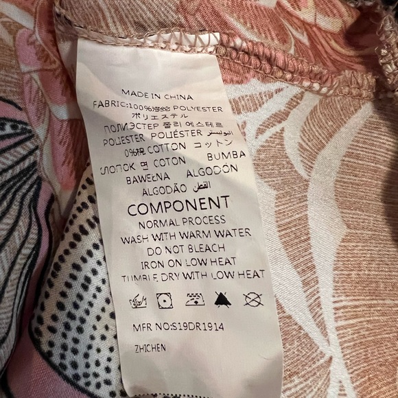 Sonja by Sonja Morgan Mystical Floral tie Ruffle Dress Size S - Picture 15 of 15